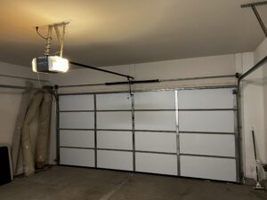 after Sandstone Short Panel Insulated Garage Door interior in Henderson NV (1)